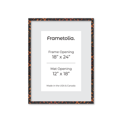 18" x 24" Tortoise Burlwood Verona Wall Frame