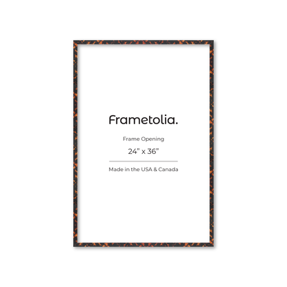 24" x 36" Tortoise Burlwood Verona Wall Frame