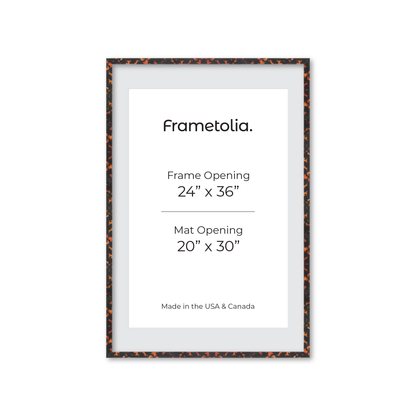 24" x 36" Tortoise Burlwood Verona Wall Frame