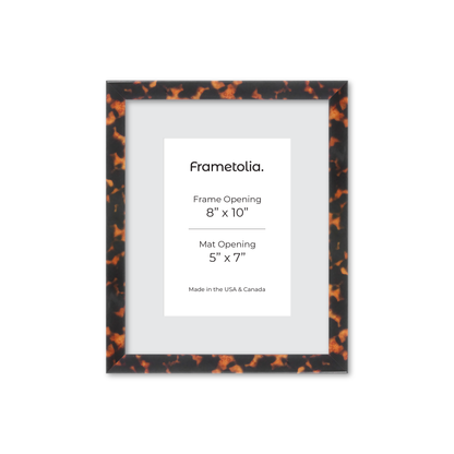 8" x 10" Tortoise Burlwood Verona Wall Frame