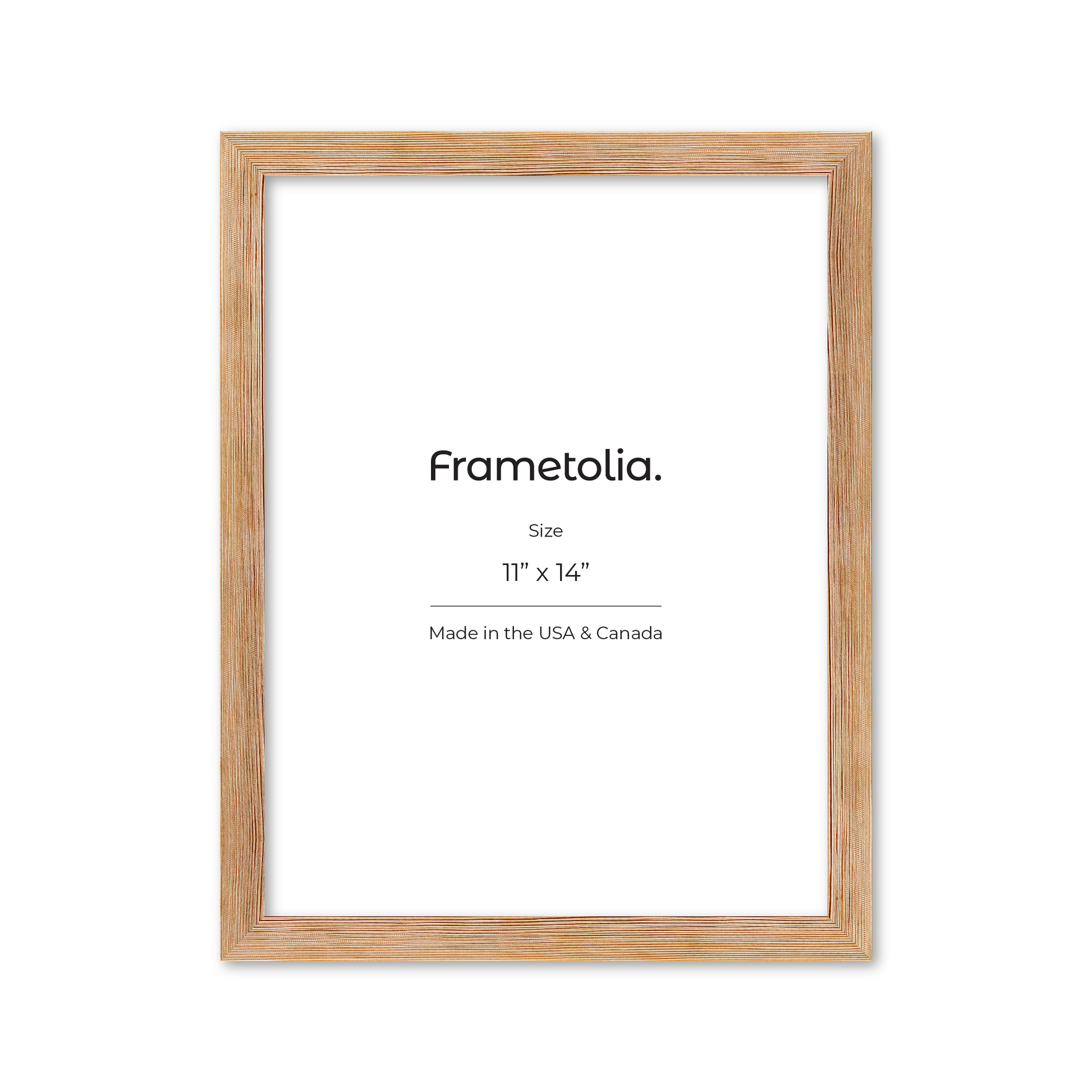 11" x 14" White Wash Natural Sierra Wall Frame