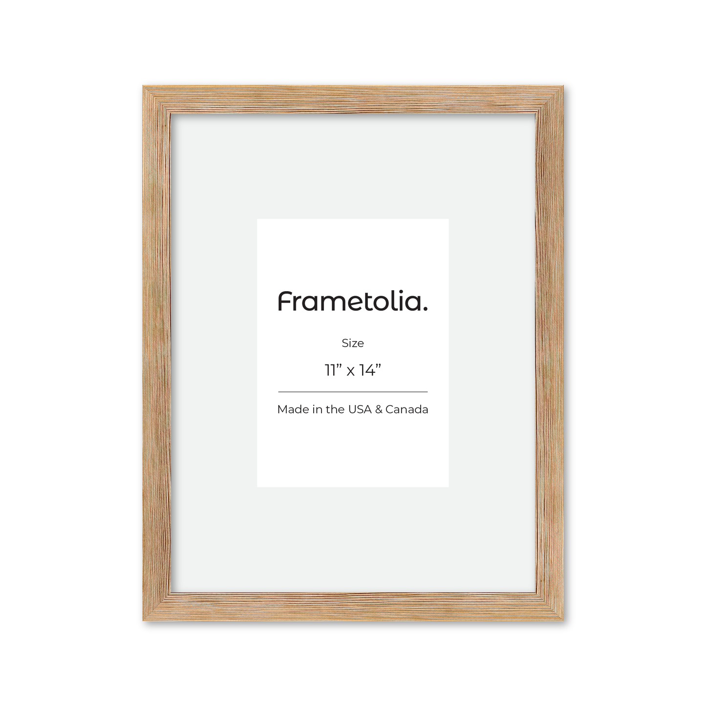 11" x 14" White Wash Natural Sierra Wall Frame