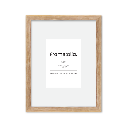 11" x 14" White Wash Natural Sierra Wall Frame