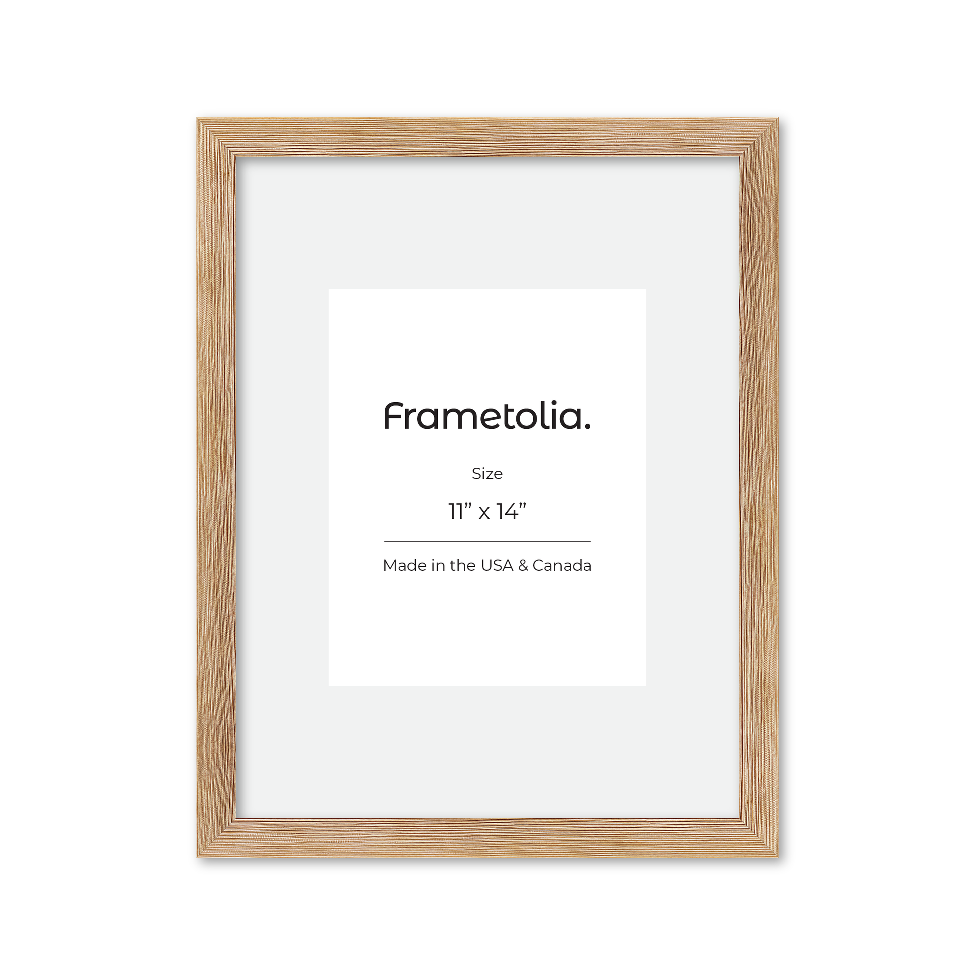 11" x 14" White Wash Natural Sierra Wall Frame