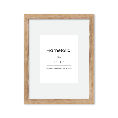 11" x 14" White Wash Natural Sierra Wall Frame