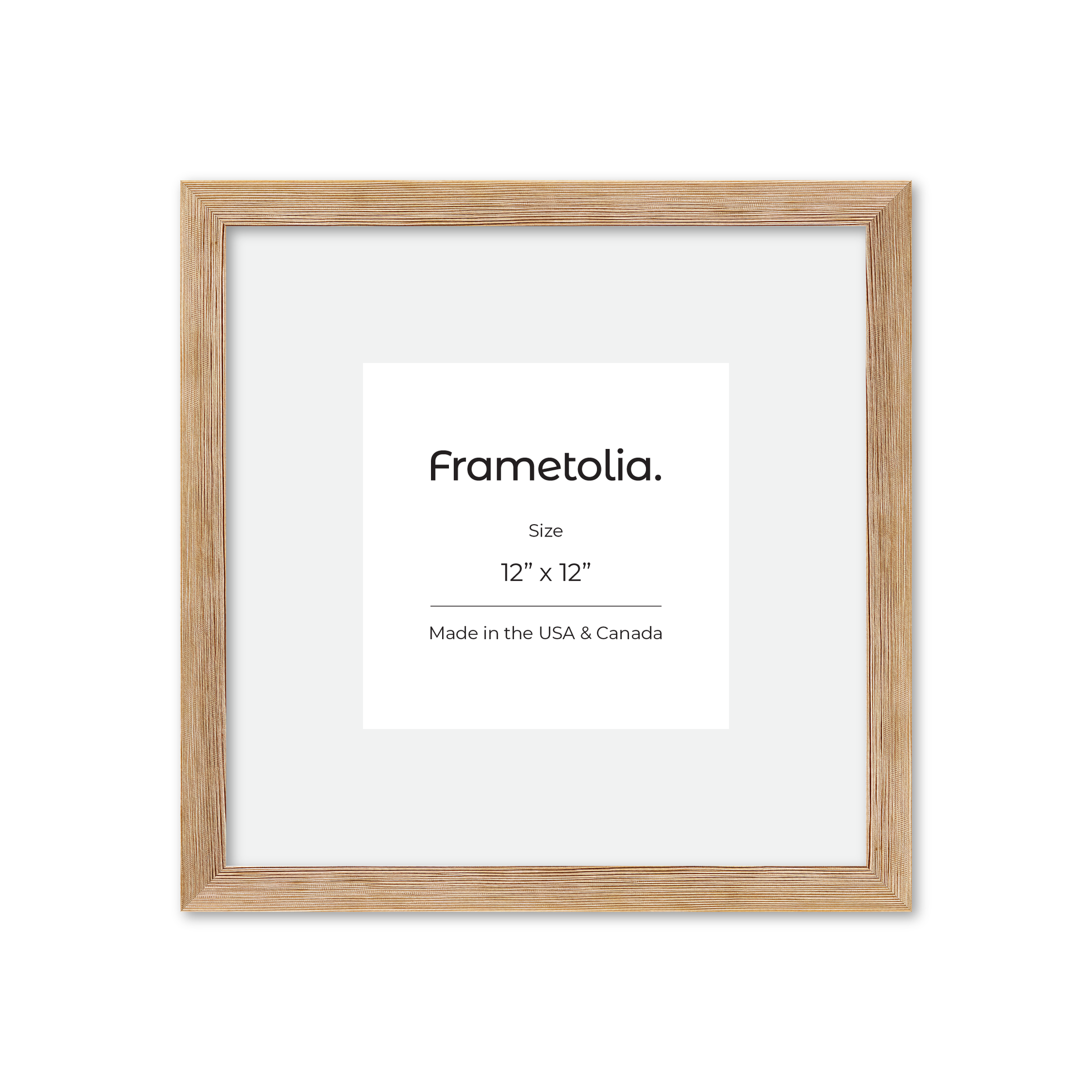 12" x 12" White Wash Natural Sierra Wall Frame