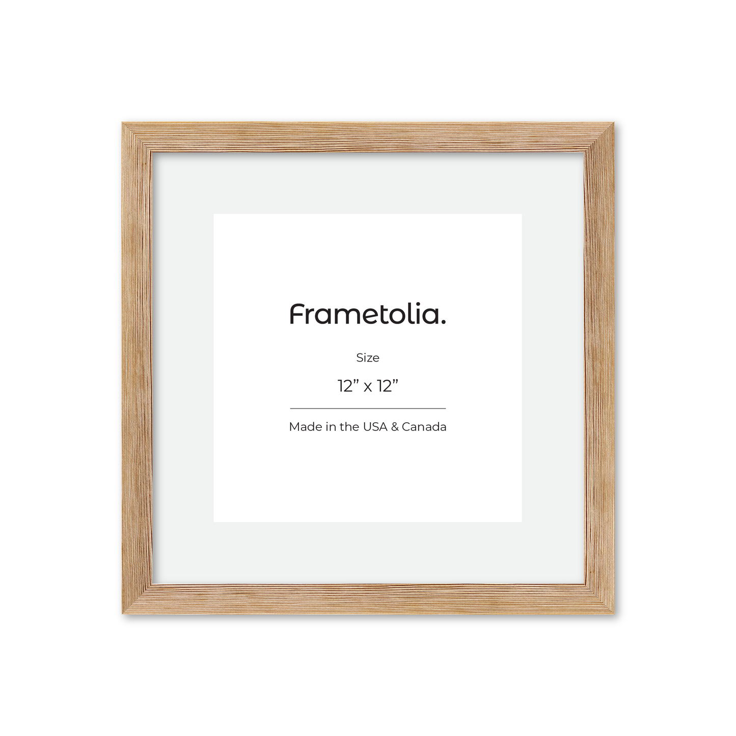 12" x 12" White Wash Natural Sierra Wall Frame