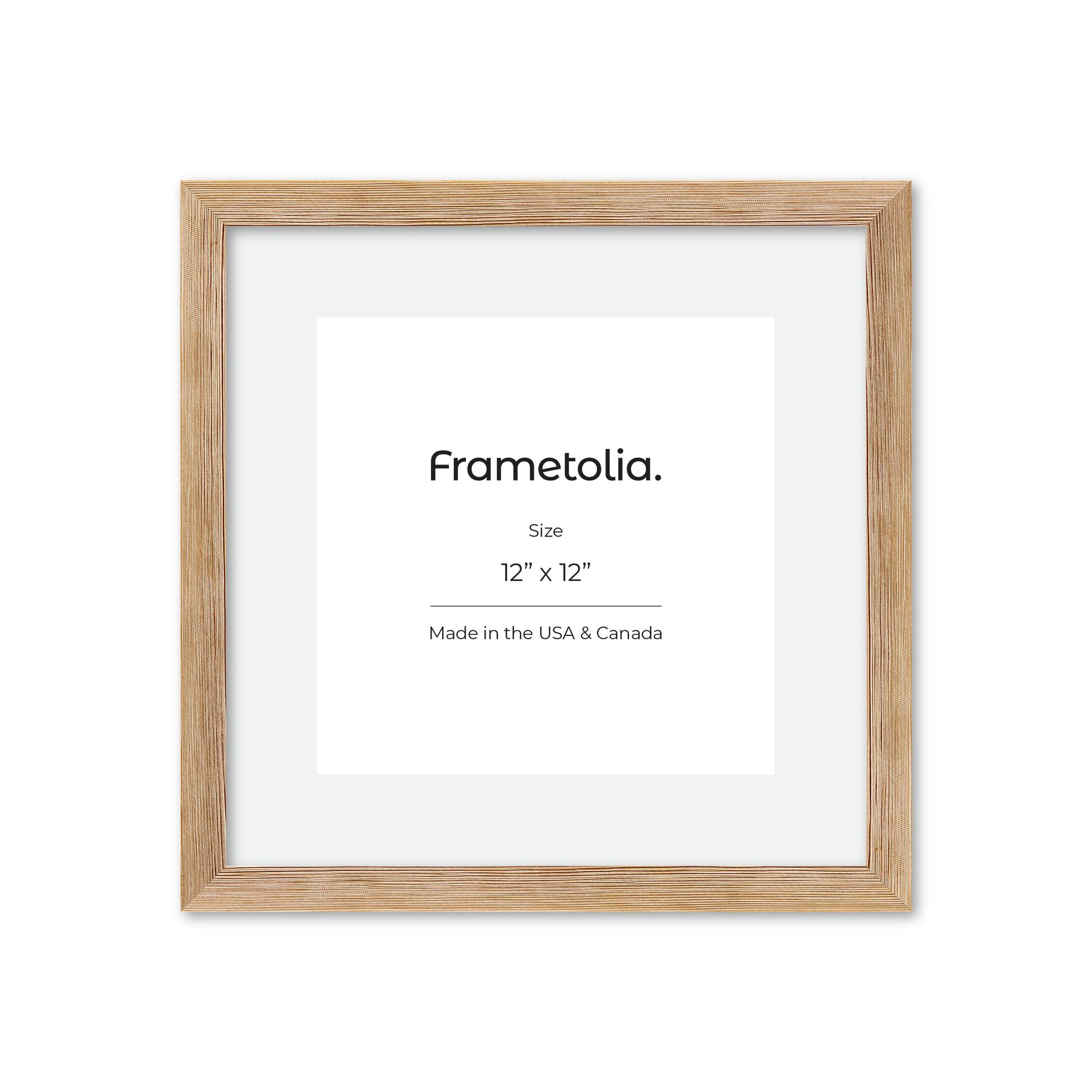 12" x 12" White Wash Natural Sierra Wall Frame