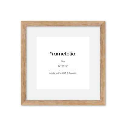 12" x 12" White Wash Natural Sierra Wall Frame