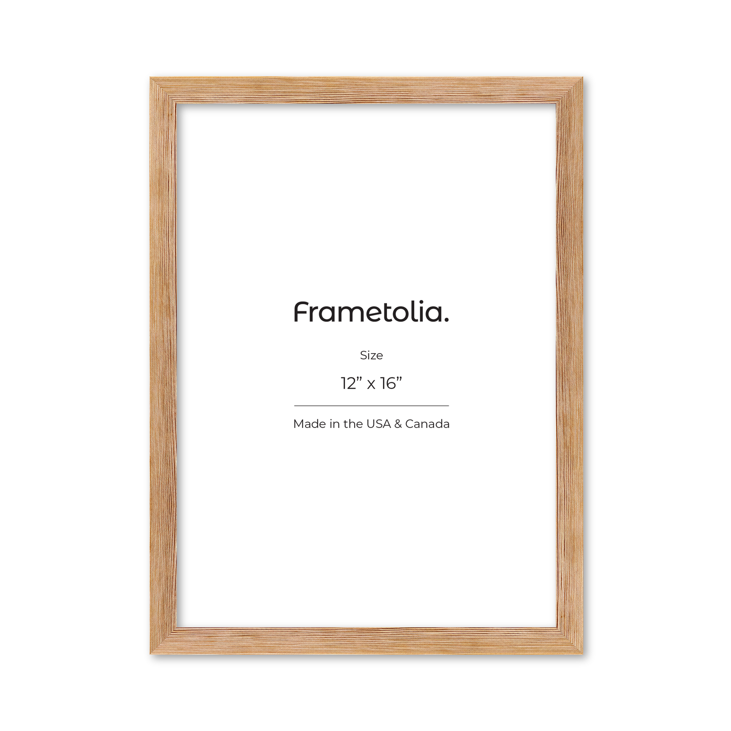12" x 16" White Wash Natural Sierra Wall Frame