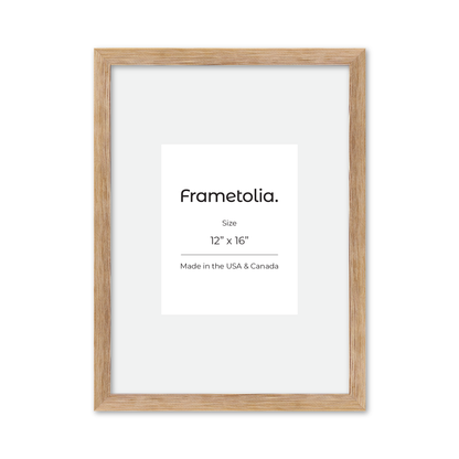 12" x 16" White Wash Natural Sierra Wall Frame