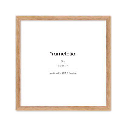 16" x 16" White Wash Natural Sierra Wall Frame