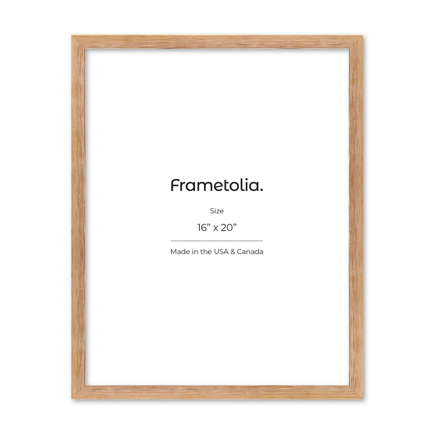 16" x 20" White Wash Natural Sierra Wall Frame