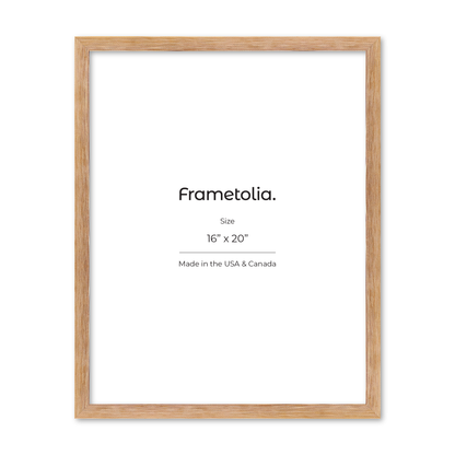 16" x 20" White Wash Natural Sierra Wall Frame