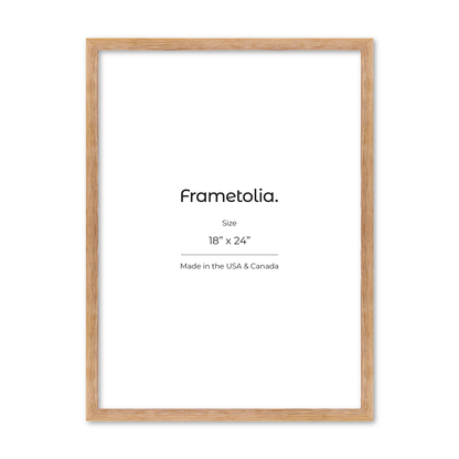 18" x 24" White Wash Natural Sierra Wall Frame