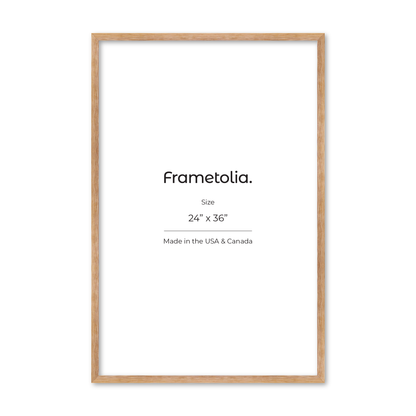 24" x 36" White Wash Natural Sierra Wall Frame