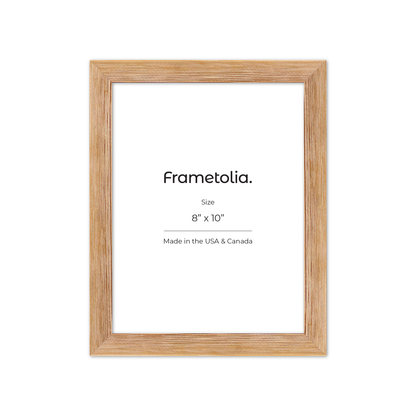 8" x 10" White Wash Natural Sierra Wall Frame