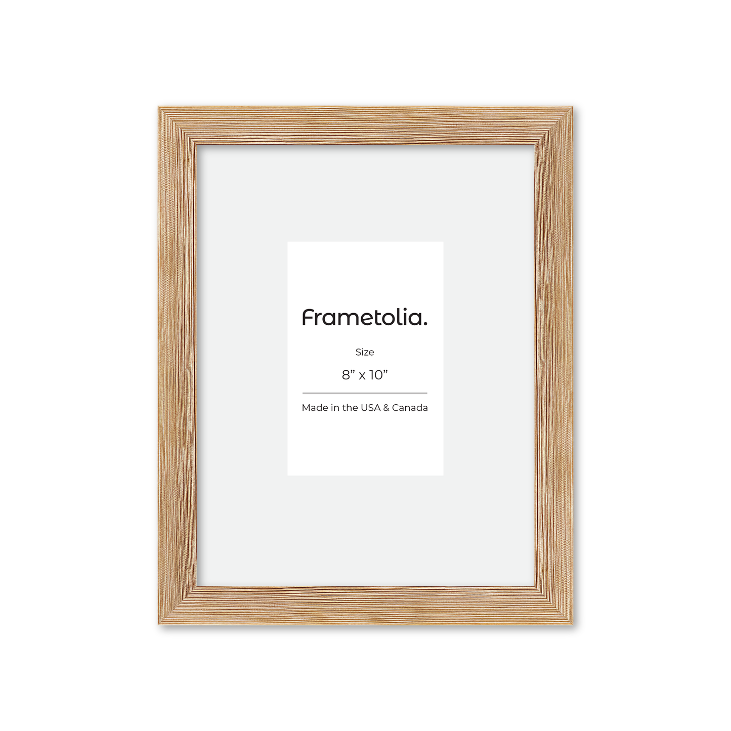 8" x 10" White Wash Natural Sierra Wall Frame