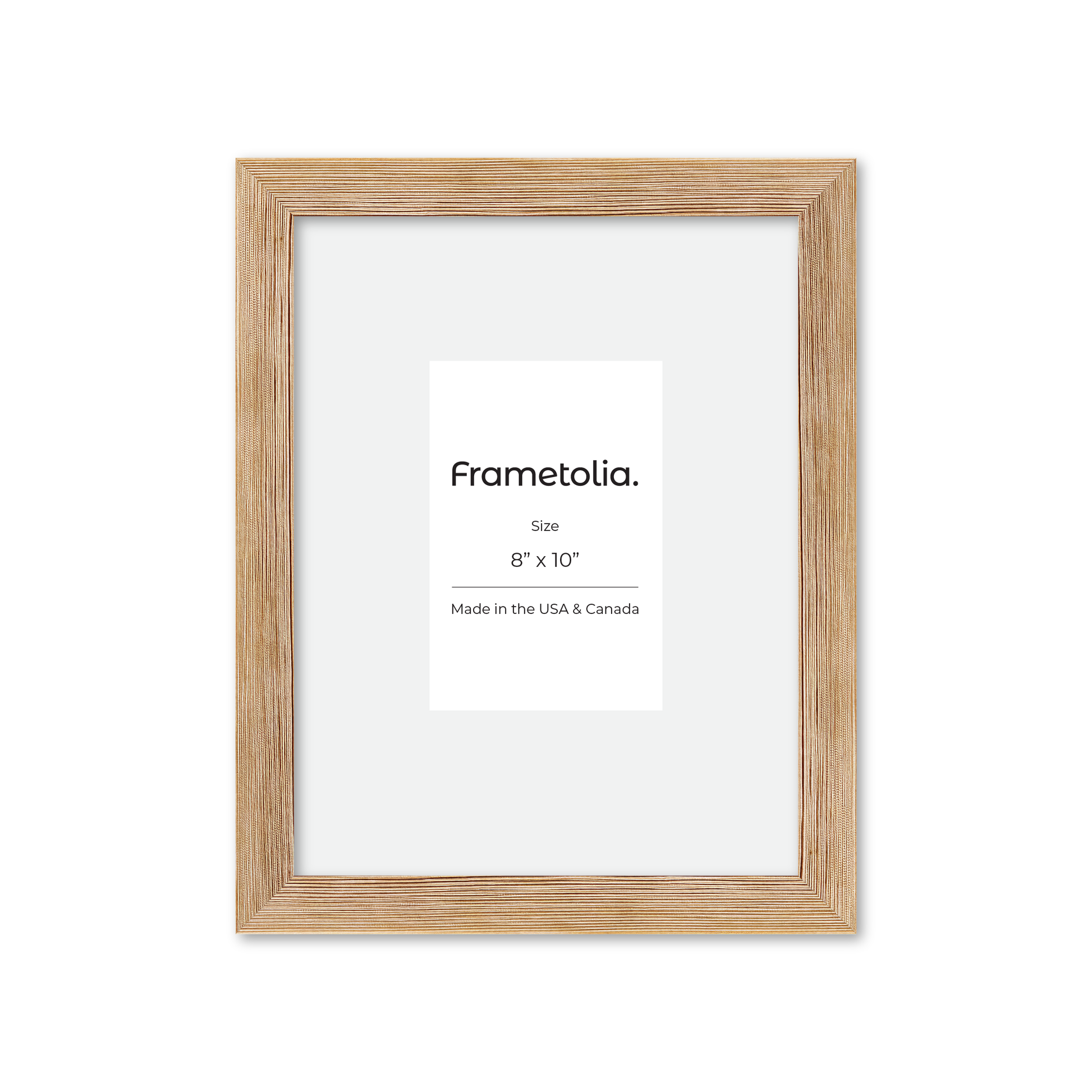 8" x 10" White Wash Natural Sierra Wall Frame