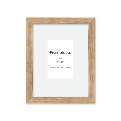 8" x 10" White Wash Natural Sierra Wall Frame
