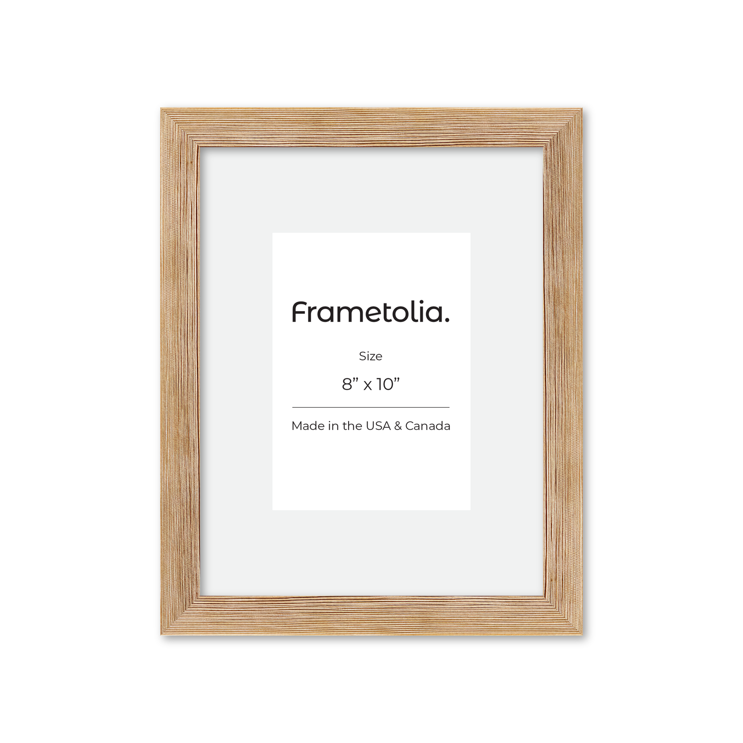 8" x 10" White Wash Natural Sierra Wall Frame