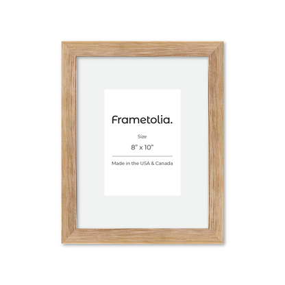 8" x 10" White Wash Natural Sierra Wall Frame