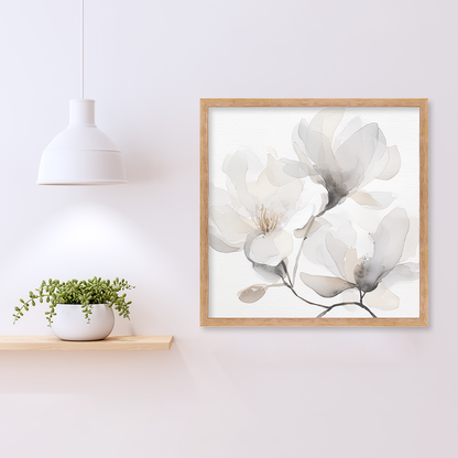 White Wash Natural Sierra Wall Frame Hanging on the wall