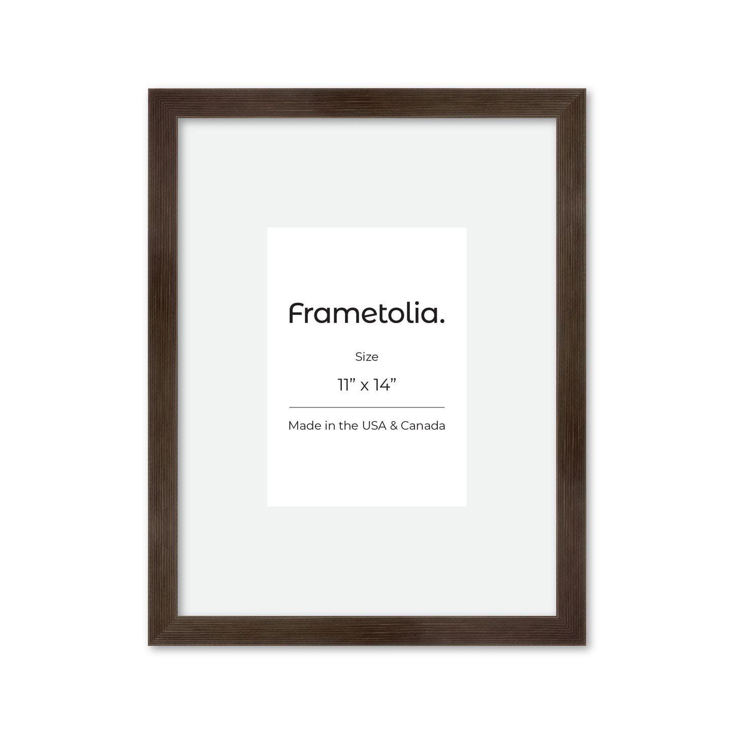 11" x 14" Soft Charcoal Sierra Wall Frame
