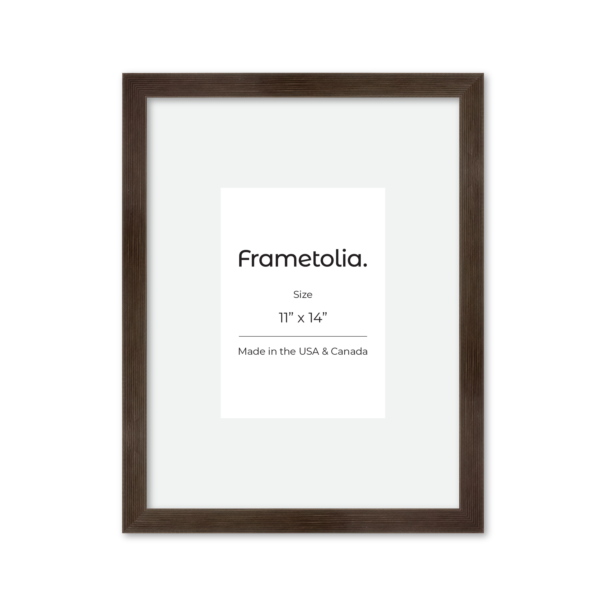 11" x 14" Soft Charcoal Sierra Wall Frame