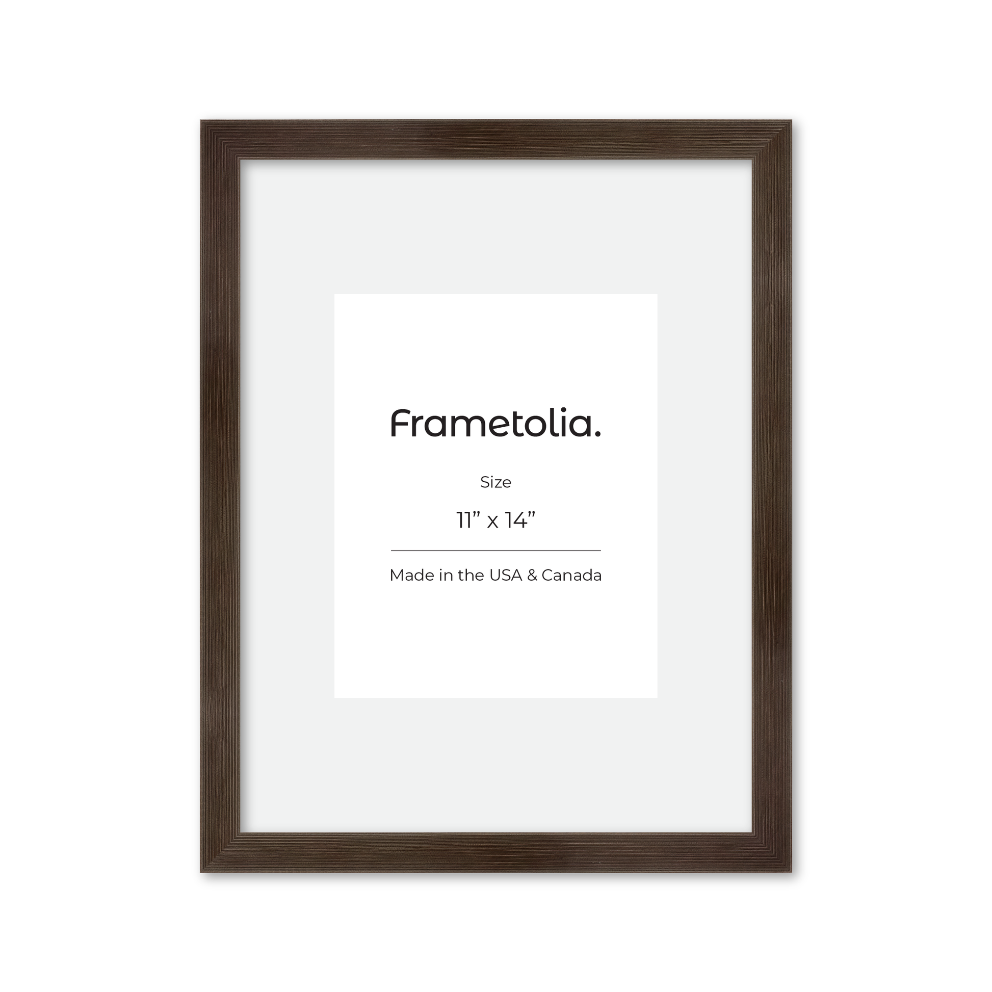 11" x 14" Soft Charcoal Sierra Wall Frame