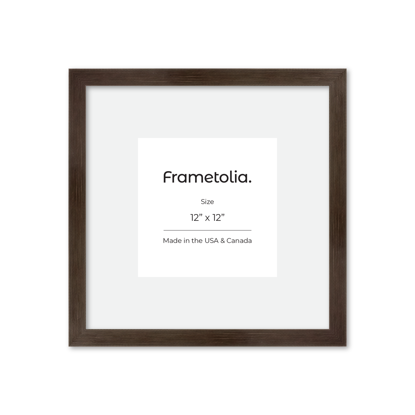 12" x 12" Soft Charcoal Sierra Wall Frame