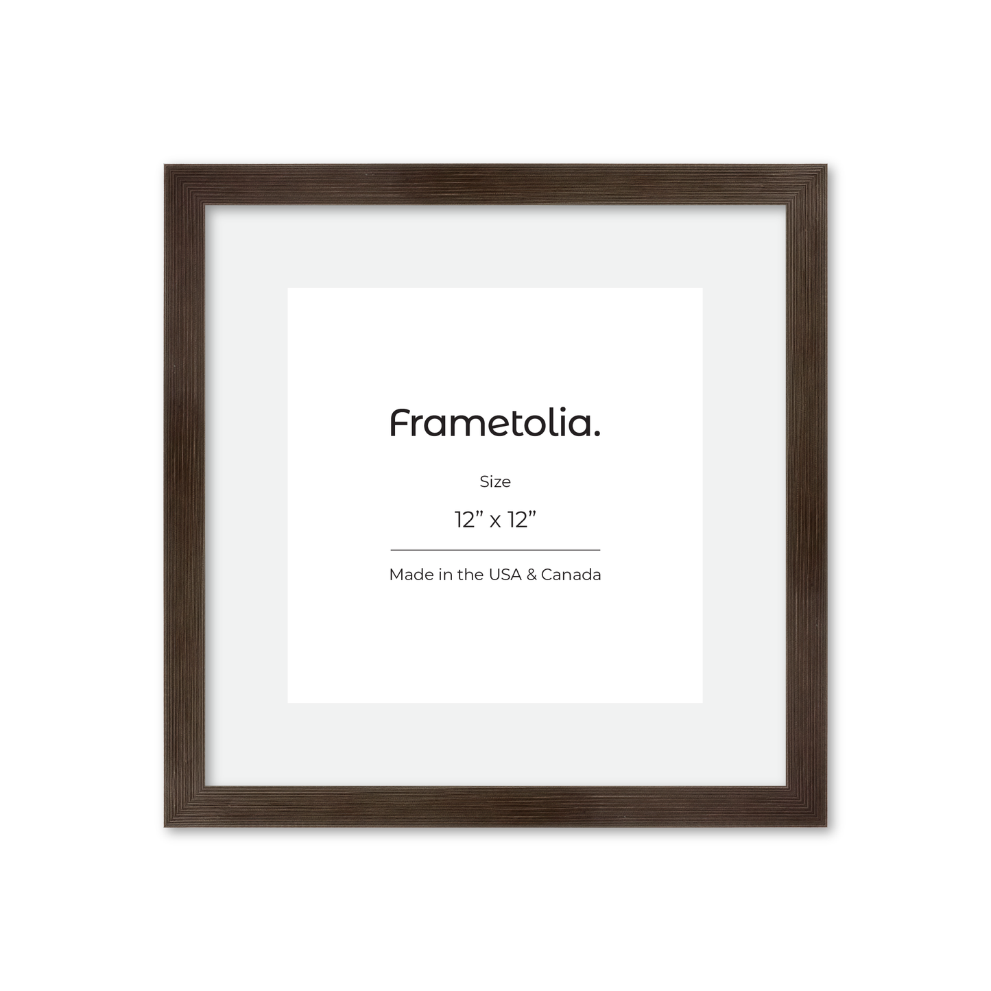 12" x 12" Soft Charcoal Sierra Wall Frame