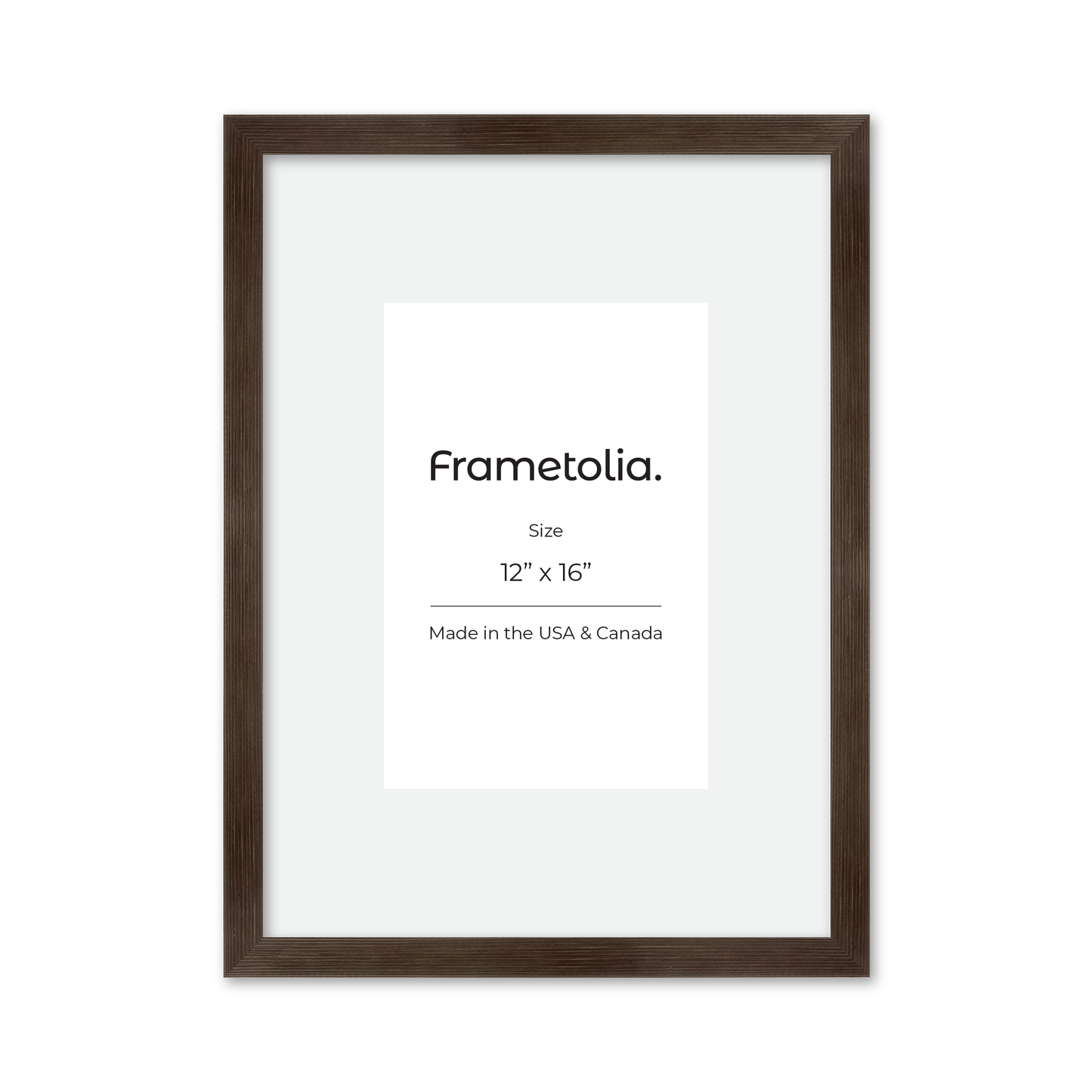 12" x 16" Soft Charcoal Sierra Wall Frame