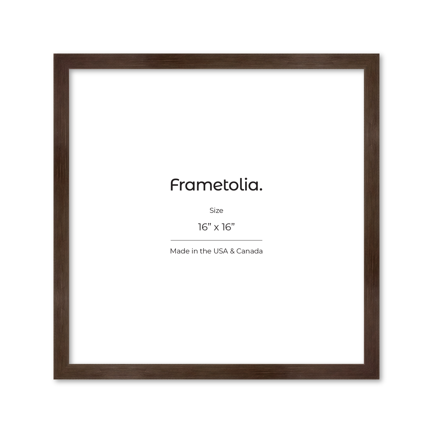16" x 16" Soft Charcoal Sierra Wall Frame