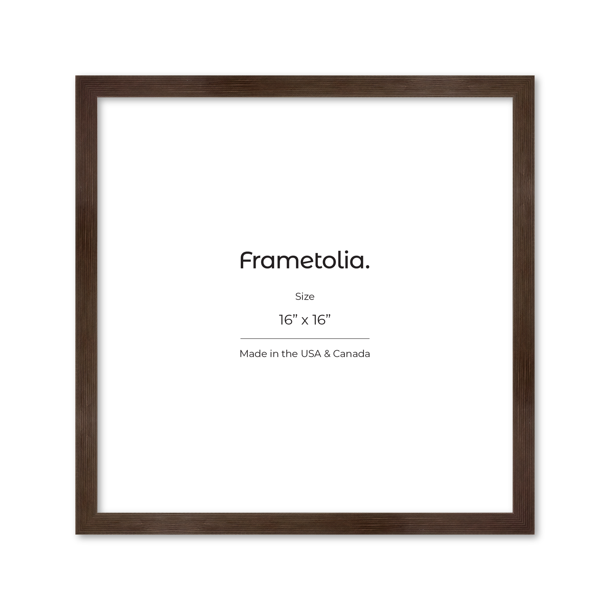 16" x 16" Soft Charcoal Sierra Wall Frame