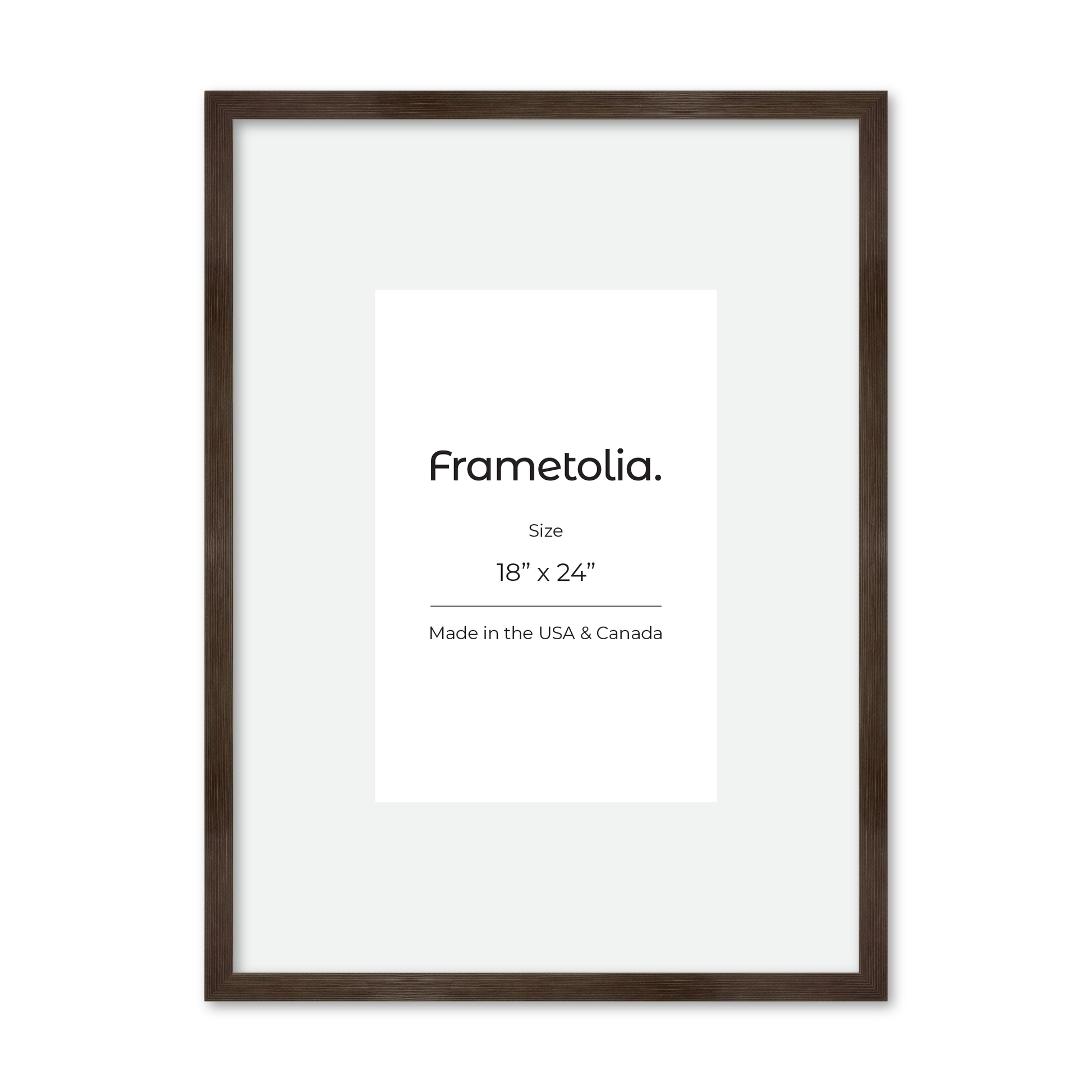 18" x 24" Soft Charcoal Sierra Wall Frame