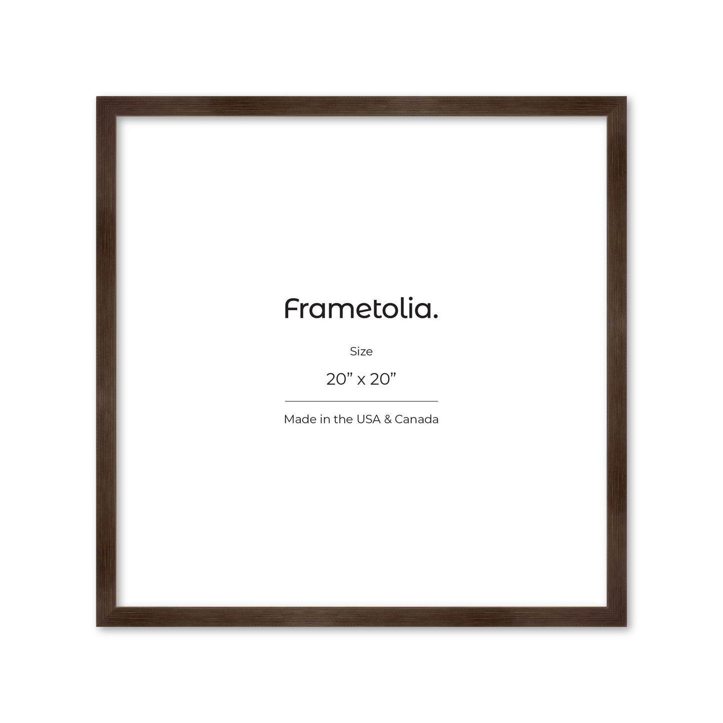 20" x 20" Soft Charcoal Sierra Wall Frame