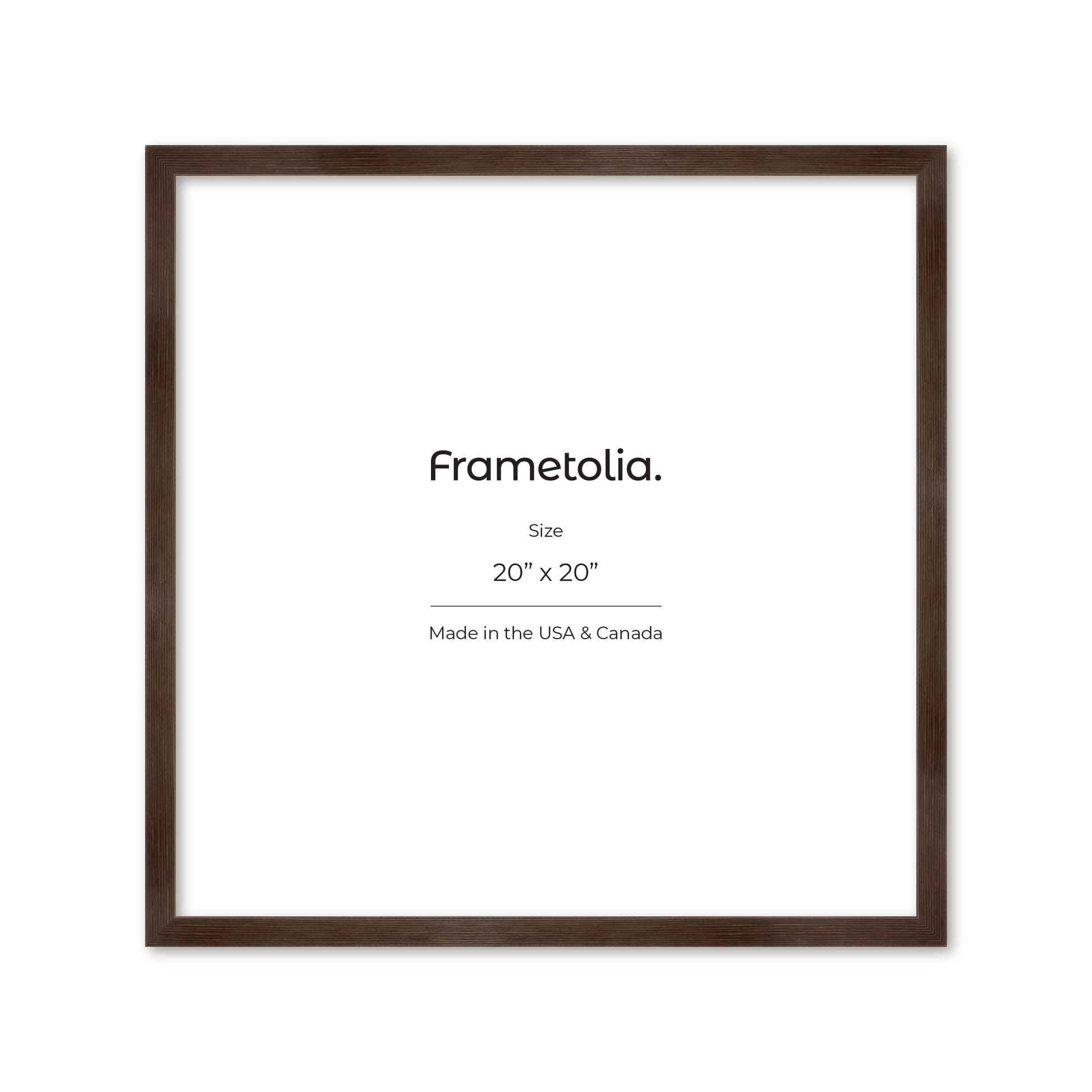 20" x 20" Soft Charcoal Sierra Wall Frame