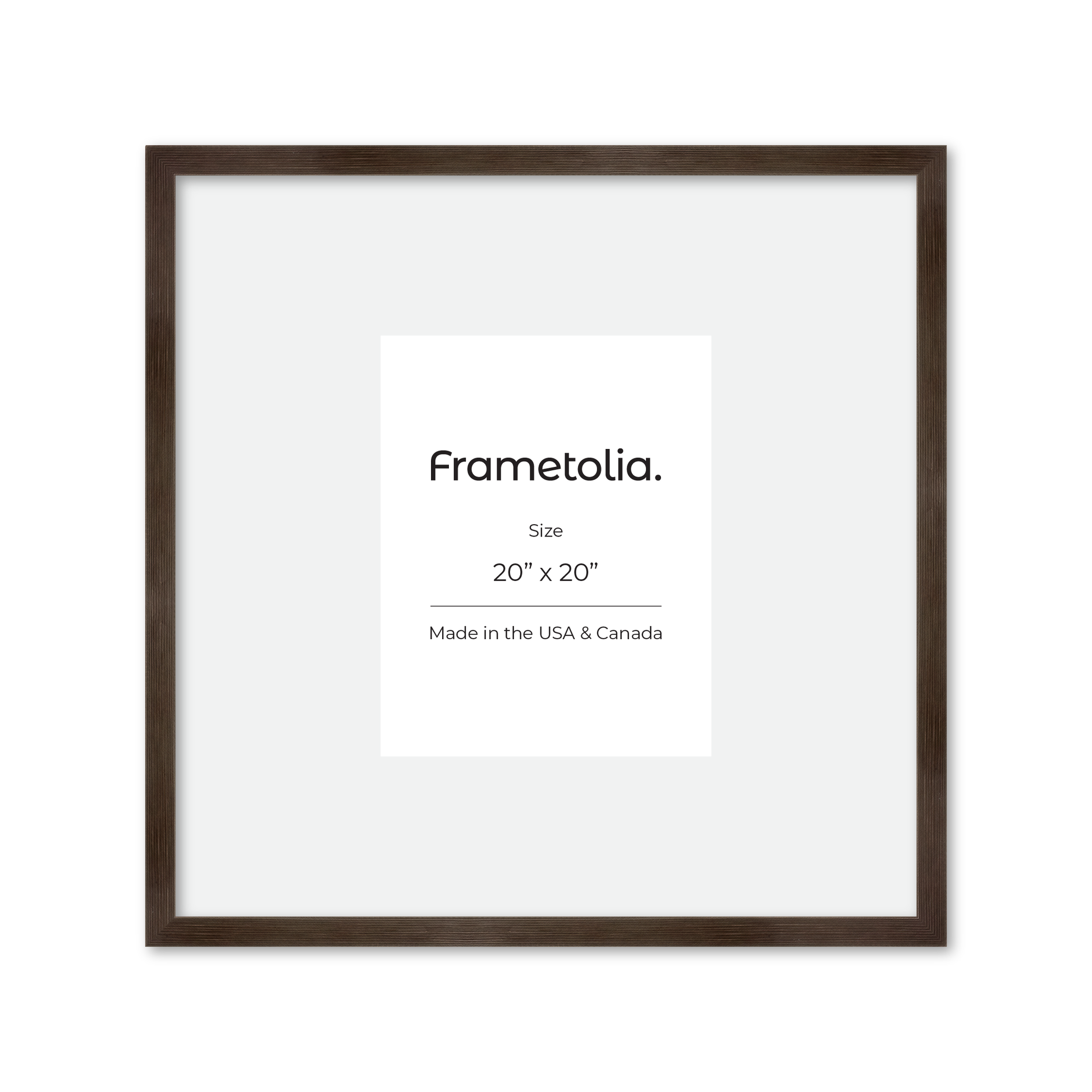 20" x 20" Soft Charcoal Sierra Wall Frame
