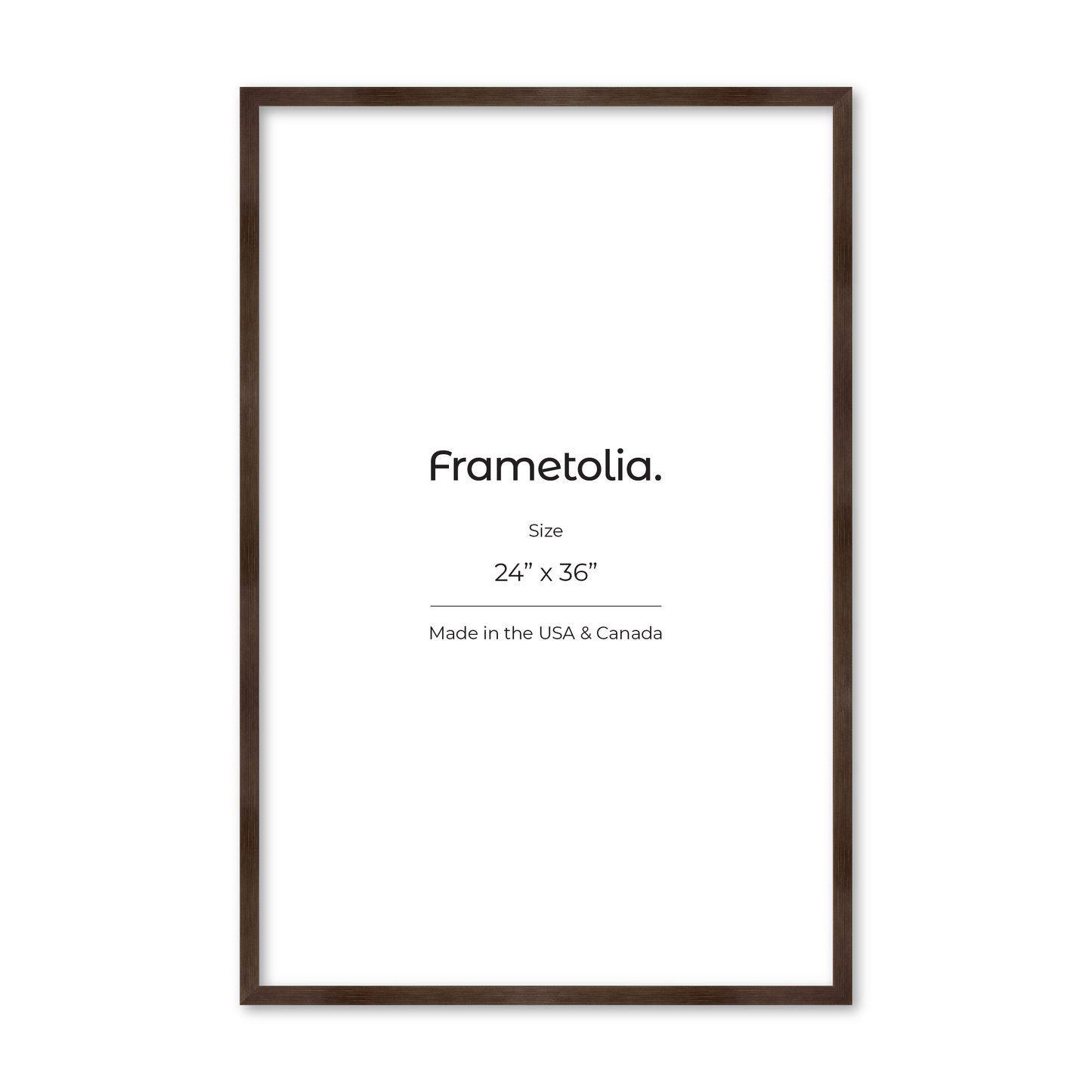 24" x 36" Soft Charcoal Sierra Wall Frame