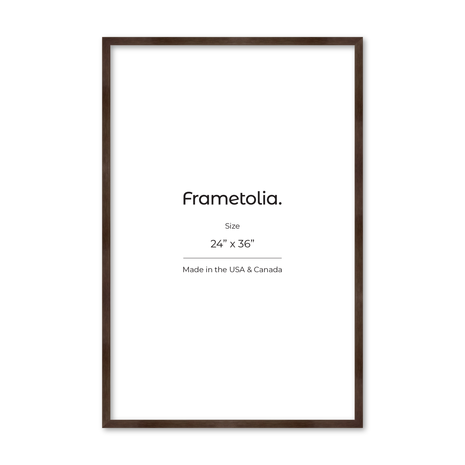 24" x 36" Soft Charcoal Sierra Wall Frame