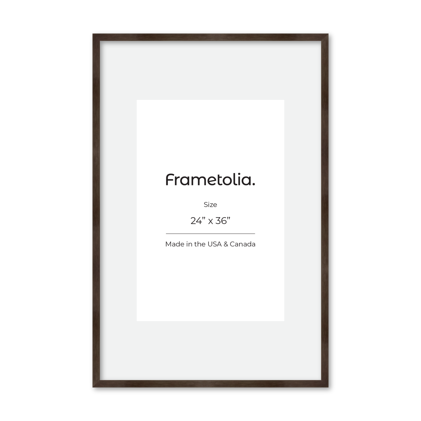 24" x 36" Soft Charcoal Sierra Wall Frame