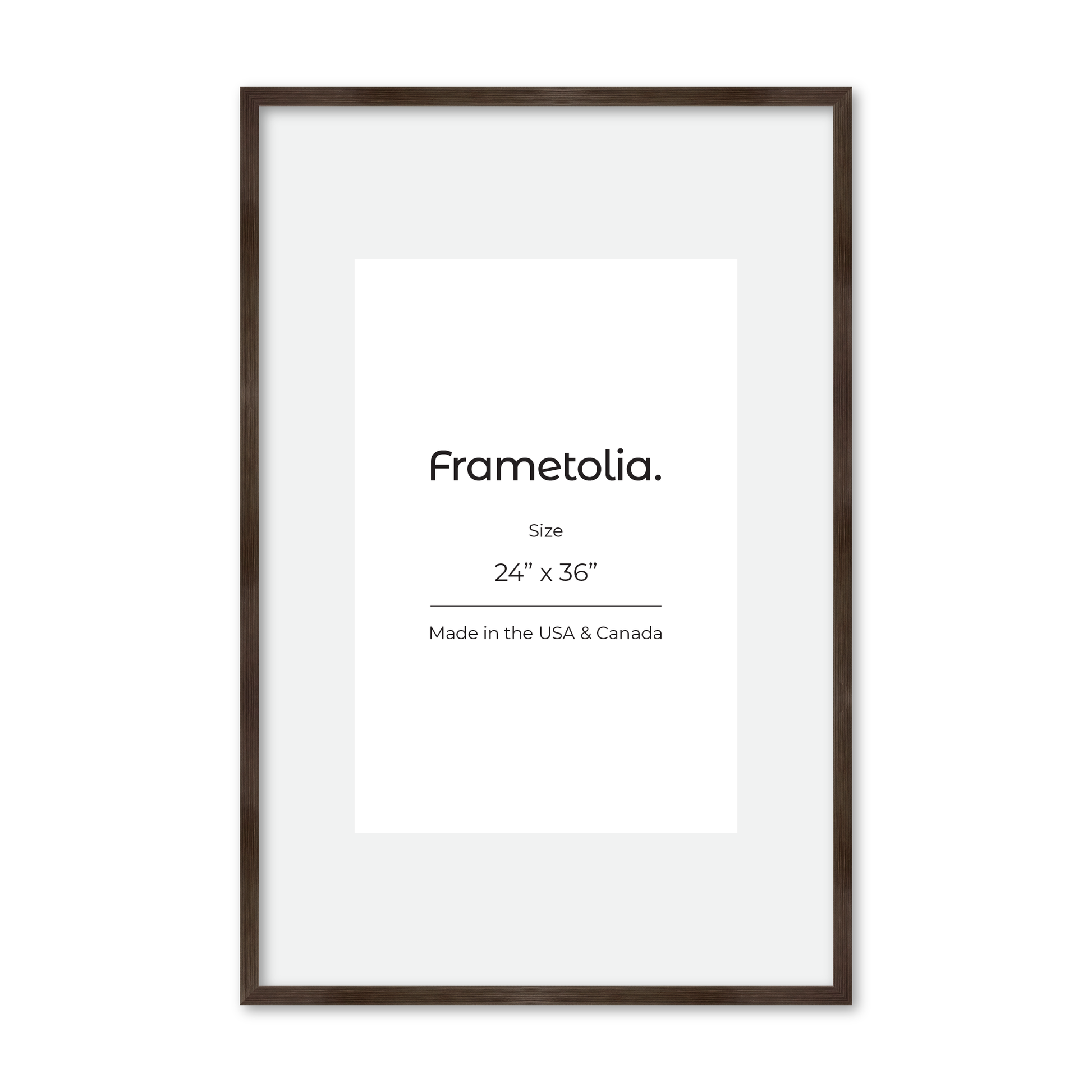 24" x 36" Soft Charcoal Sierra Wall Frame