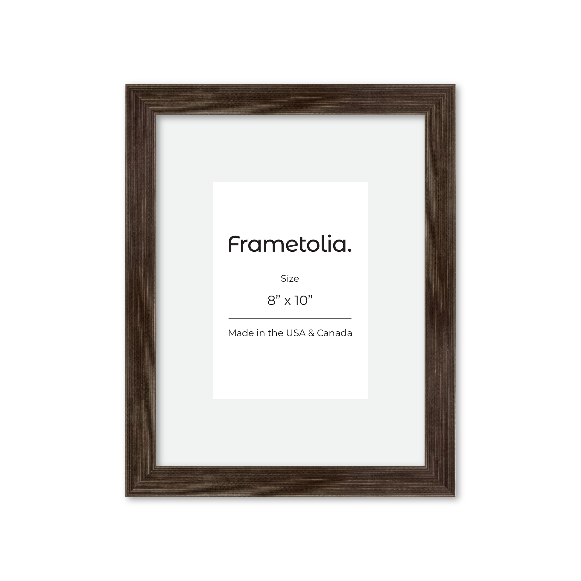 8" x 10" Soft Charcoal Sierra Wall Frame