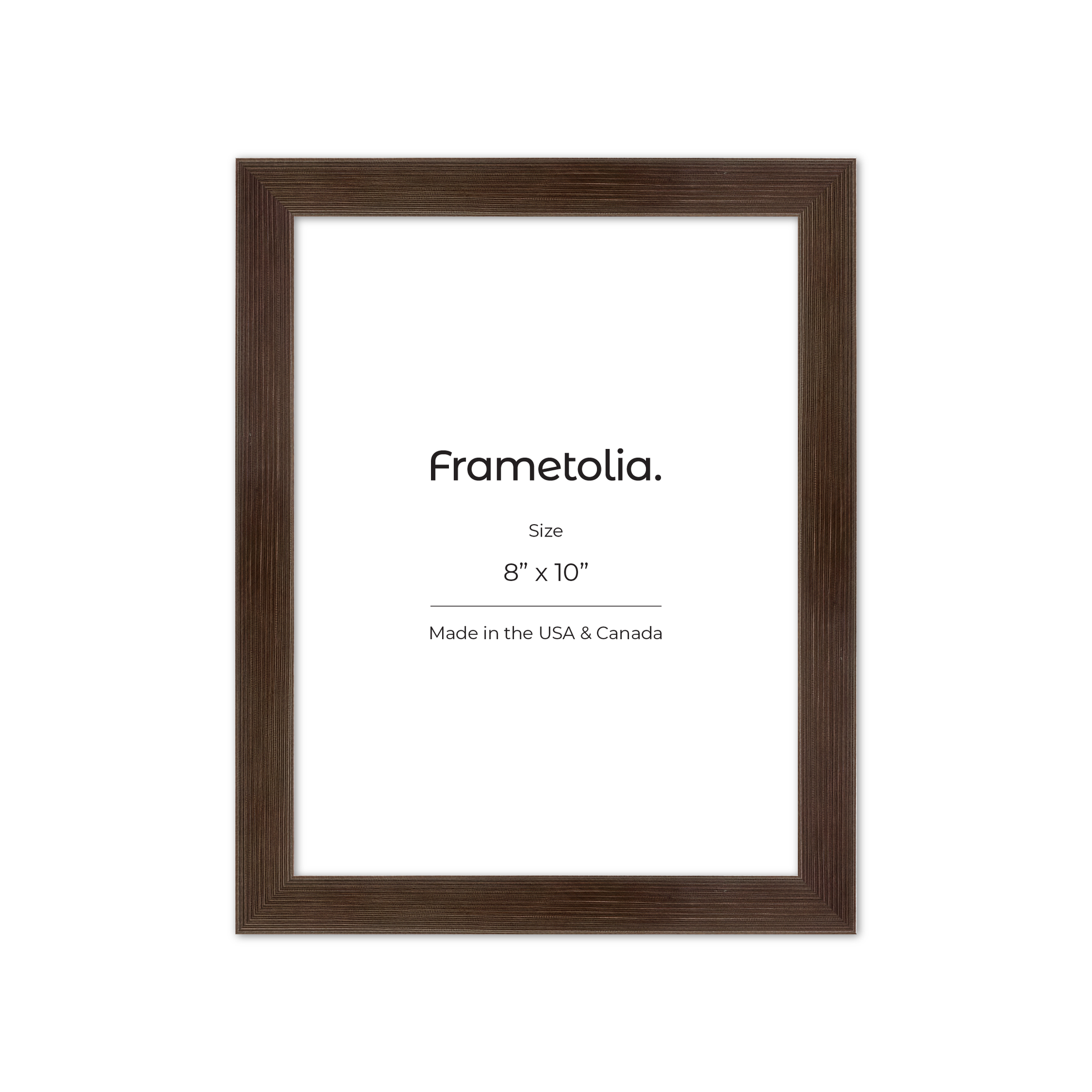 8" x 10" Soft Charcoal Sierra Wall Frame