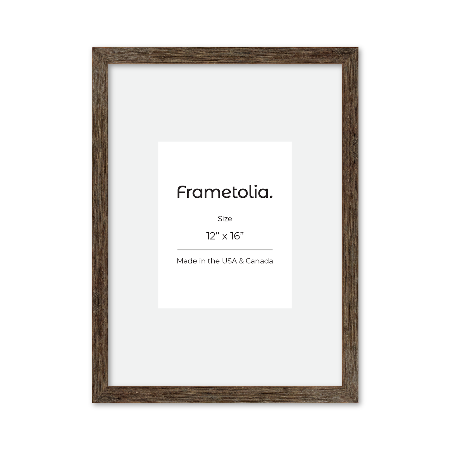 12" x 16" Soft Gray Sierra Wall Frame