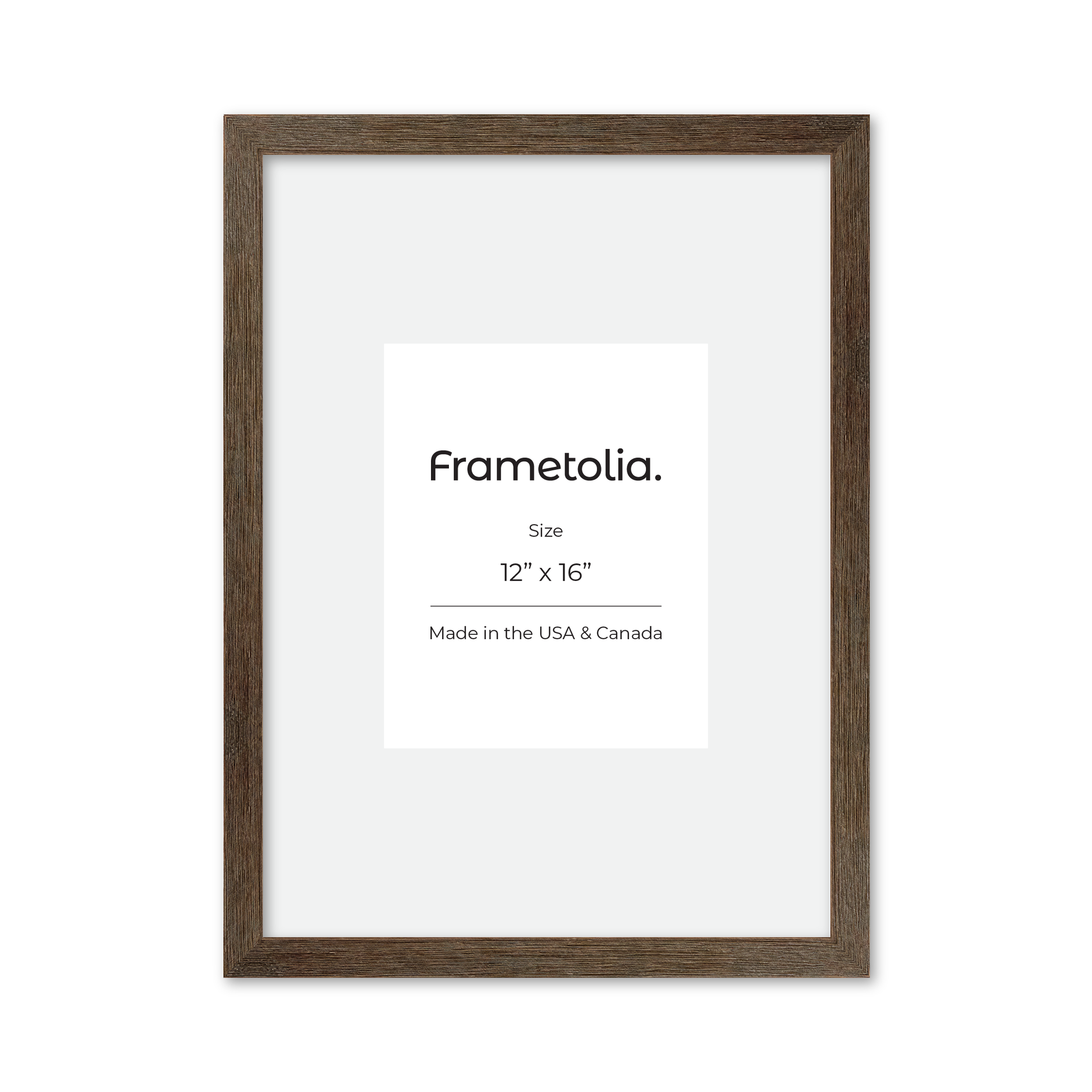12" x 16" Soft Gray Sierra Wall Frame