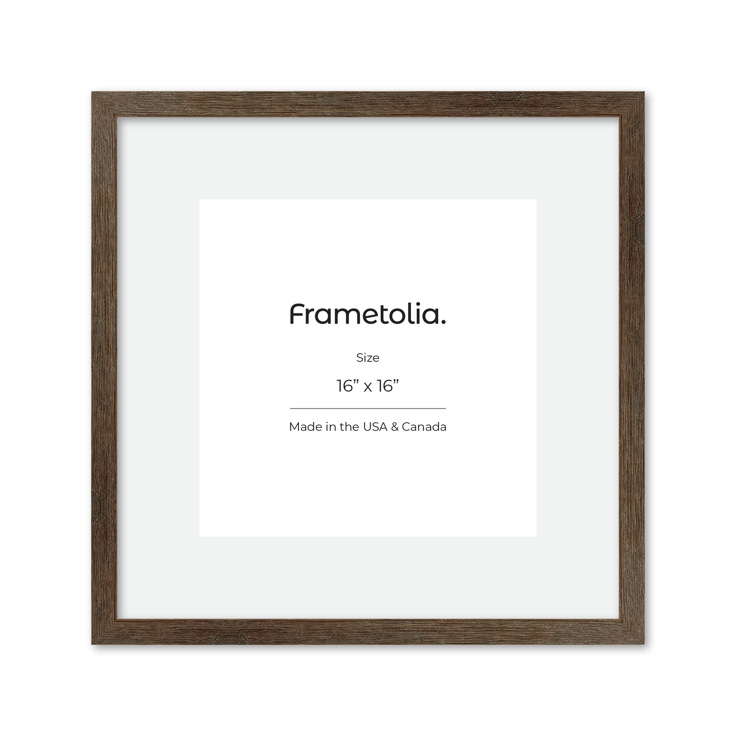 16" x 16" Soft Gray Sierra Wall Frame