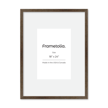 18" x 24" Soft Gray Sierra Wall Frame