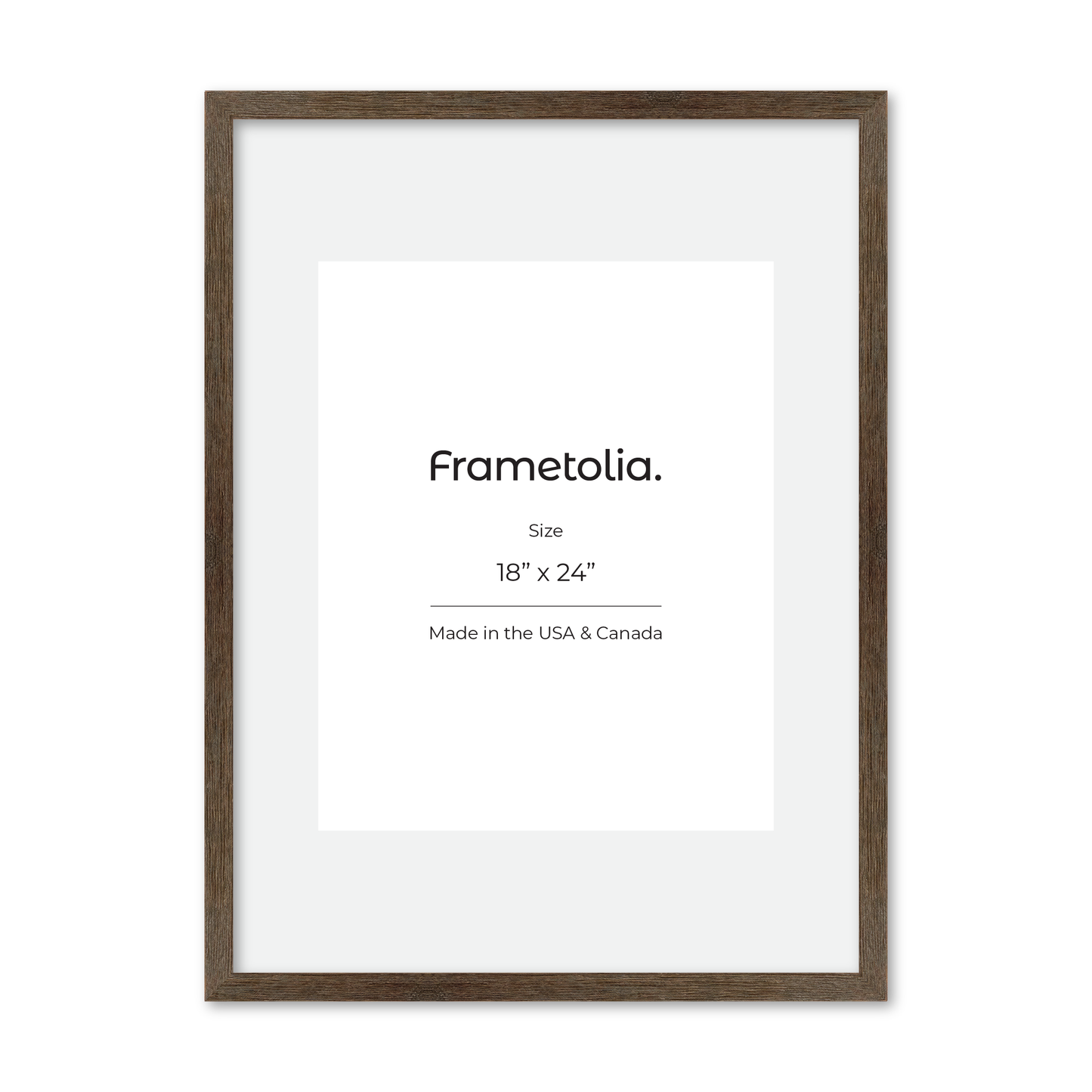 18" x 24" Soft Gray Sierra Wall Frame